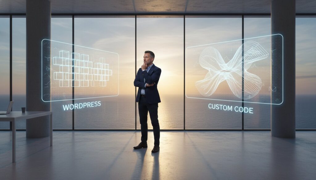 WordPress vs Custom Site: Ποια είναι η ιδανική επιλογή για την επιχείρησή σας το 2026;