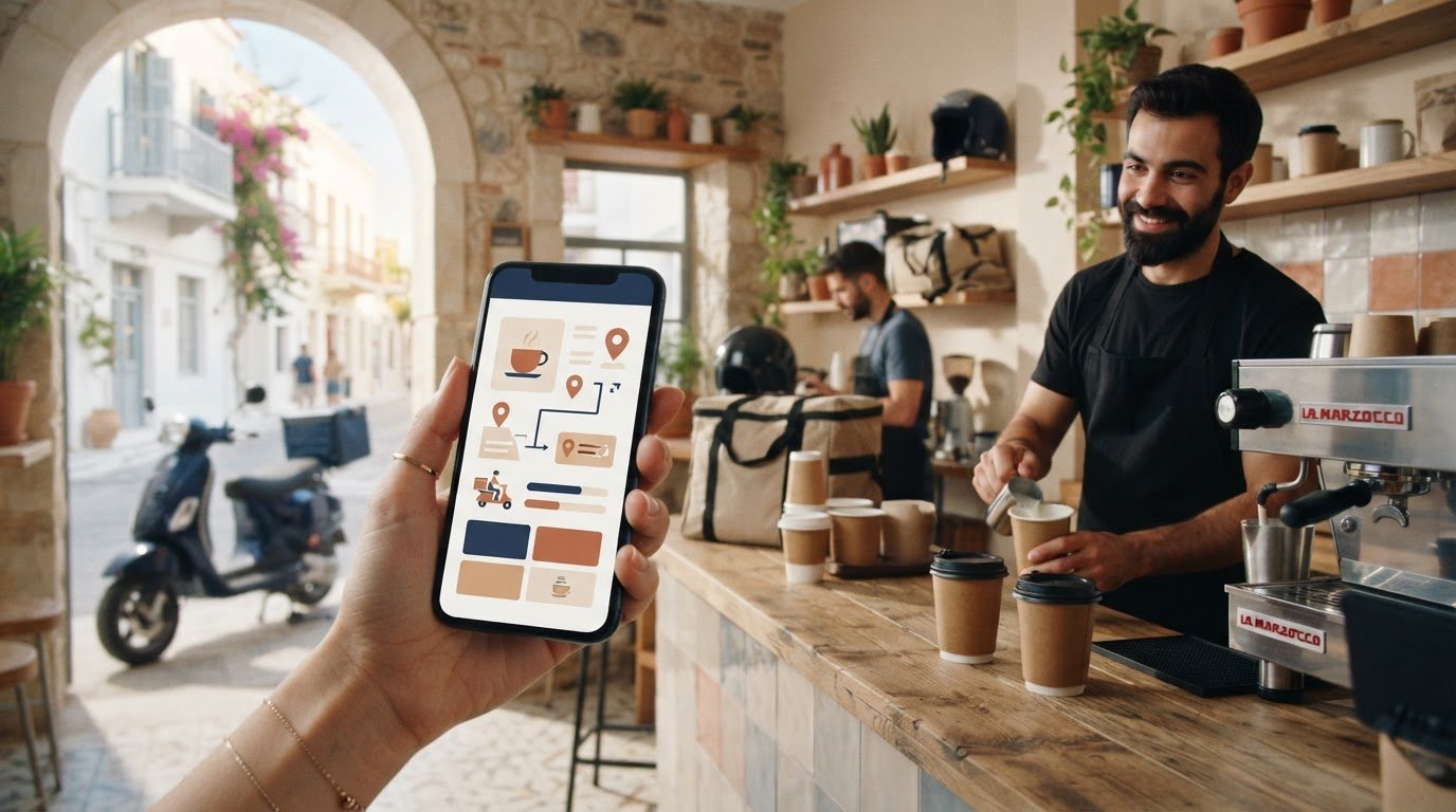 Connect Online Business 1 Ανάπτυξη εφαρμογής delivery για καφέ: οδηγός επιλογής για το 2026