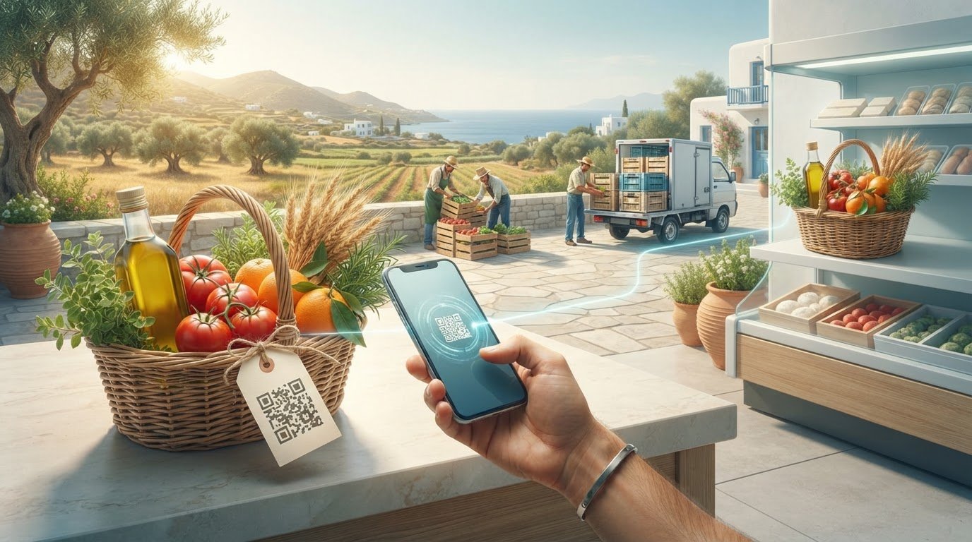 Connect Online Business 1 Πλατφόρμα ιχνηλασιμότητας αγροτικών προϊόντων με QR code για τον καταναλωτή